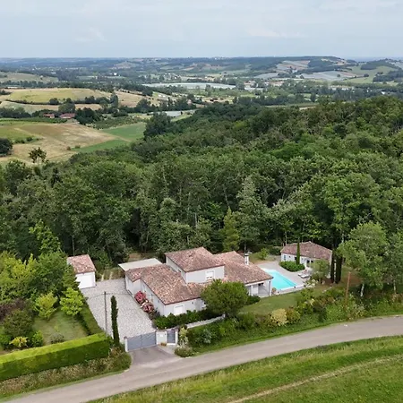 住宿加早餐酒店 A L Ombre Des Chenes 穆瓦萨克